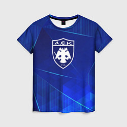 Женская футболка AEK Athens blue poly