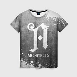 Женская футболка Architects - grey gradient