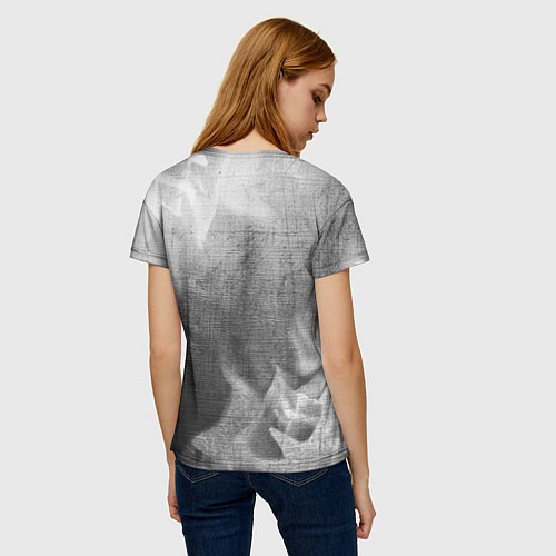 Женская футболка Quake - grey gradient / 3D-принт – фото 4