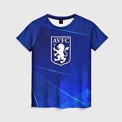 Женская футболка Aston Villa blue poly