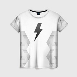 Футболка женская AC DC white poly, цвет: 3D-принт