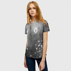 Футболка женская Chelsea - grey gradient вертикально, цвет: 3D-принт — фото 2