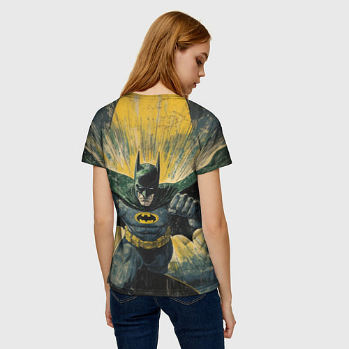 Женская футболка Бэтмен с поднятыми кулаками / 3D-принт – фото 4