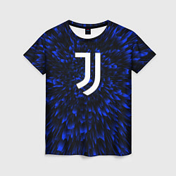 Футболка женская Juventus blue energy, цвет: 3D-принт