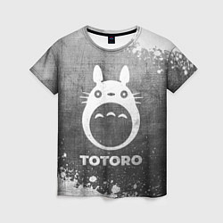 Футболка женская Totoro - grey gradient, цвет: 3D-принт