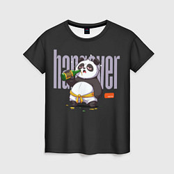 Футболка женская Drunk panda, цвет: 3D-принт