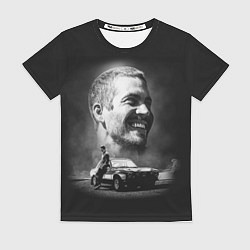 Женская футболка Пол Уокер