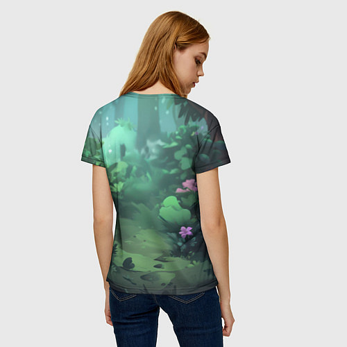 Женская футболка Единорожка с розовой гривой / 3D-принт – фото 4