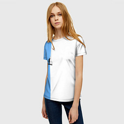 Футболка женская Моляр красит стену, цвет: 3D-принт — фото 2