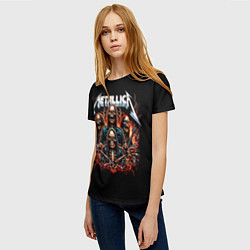 Футболка женская Metallica forever - thrash metal, цвет: 3D-принт — фото 2