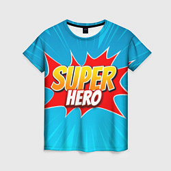 Футболка женская Superhero comic style, цвет: 3D-принт