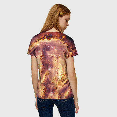 Женская футболка Каракет в космосе / 3D-принт – фото 4