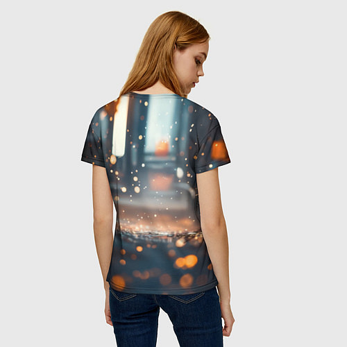 Женская футболка Человек паук и золотая пыльца / 3D-принт – фото 4