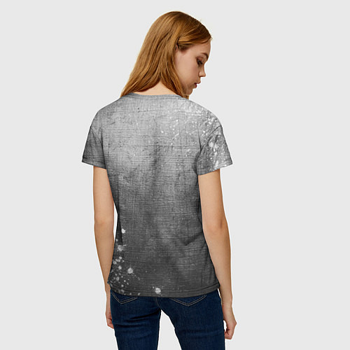 Женская футболка Valorant - grey gradient вертикально / 3D-принт – фото 4