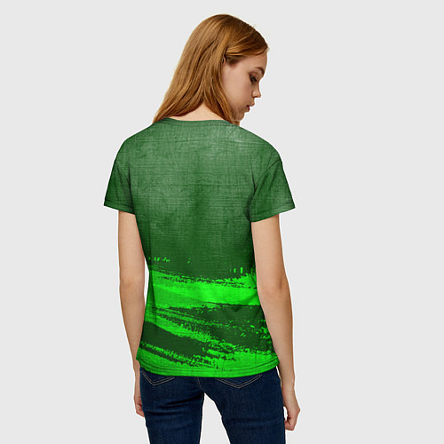 Женская футболка Green Day - green gradient посередине / 3D-принт – фото 4