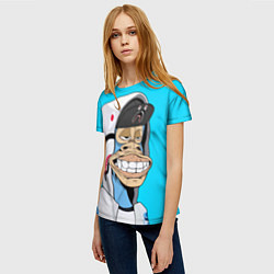 Футболка женская NFT ape in the hood, цвет: 3D-принт — фото 2