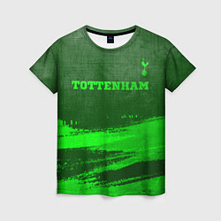 Женская футболка Tottenham - green gradient посередине