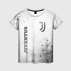 Женская футболка Juventus - white gradient вертикально