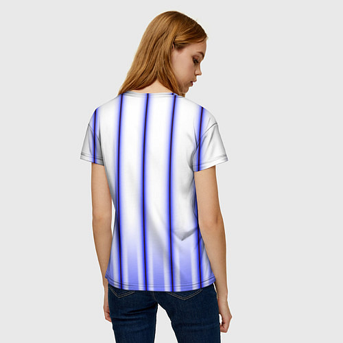 Женская футболка Striped suit / 3D-принт – фото 4