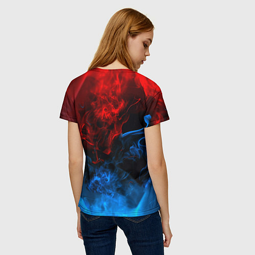 Женская футболка God of War битва огня / 3D-принт – фото 4