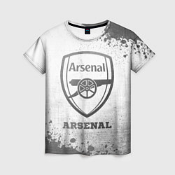 Женская футболка Arsenal - white gradient