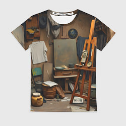 Футболка женская Мастерская художника, цвет: 3D-принт