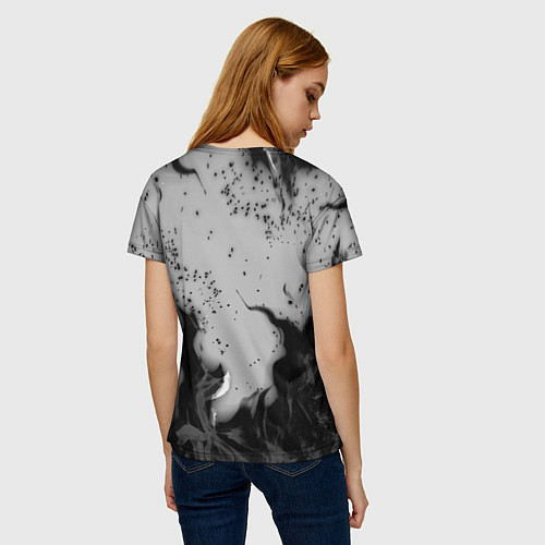 Женская футболка NASA неоновый огонь / 3D-принт – фото 4