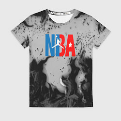 Футболка женская NASA неоновый огонь, цвет: 3D-принт