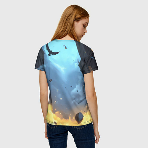 Женская футболка Бэтмен в прыжке / 3D-принт – фото 4