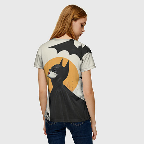 Женская футболка Девушка Бэтмен / 3D-принт – фото 4