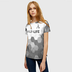 Футболка женская Half-Life - white gradient посередине, цвет: 3D-принт — фото 2