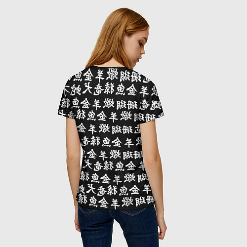 Женская футболка Monster energy japan pattern / 3D-принт – фото 4