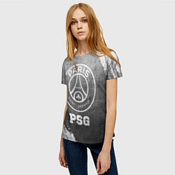 Футболка женская PSG - grey gradient, цвет: 3D-принт — фото 2