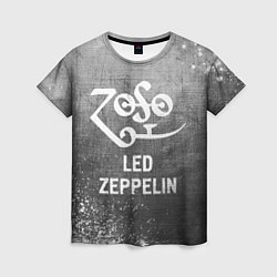 Женская футболка Led Zeppelin - grey gradient