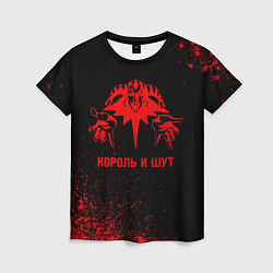 Футболка женская Король и Шут - red gradient, цвет: 3D-принт