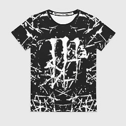 Футболка женская Monster energy белые штрихи краско, цвет: 3D-принт