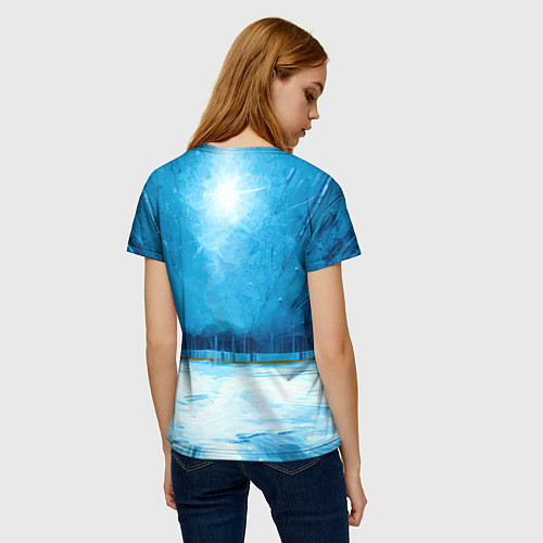 Женская футболка Хоккейная площадка / 3D-принт – фото 4