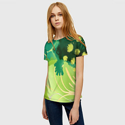Футболка женская Вдохновленный природой, цвет: 3D-принт — фото 2