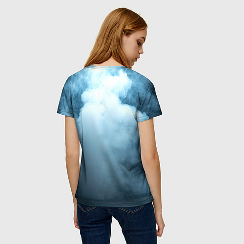 Женская футболка Боксерская груша в дыму / 3D-принт – фото 4