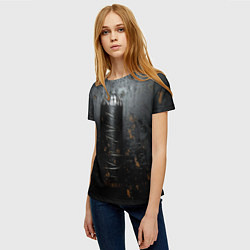 Футболка женская Черная боксерская груша, цвет: 3D-принт — фото 2