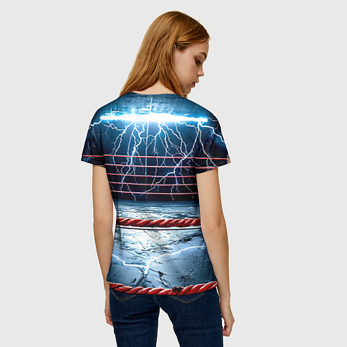 Женская футболка Ринг и молния / 3D-принт – фото 4