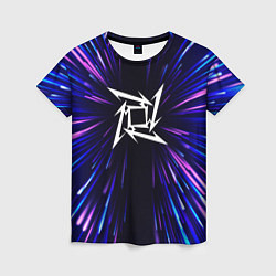 Футболка женская Metallica neon energy, цвет: 3D-принт