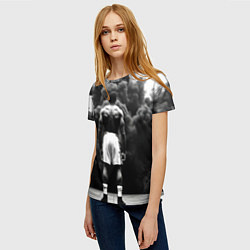 Футболка женская Мухаммед Али в черном дыму, цвет: 3D-принт — фото 2