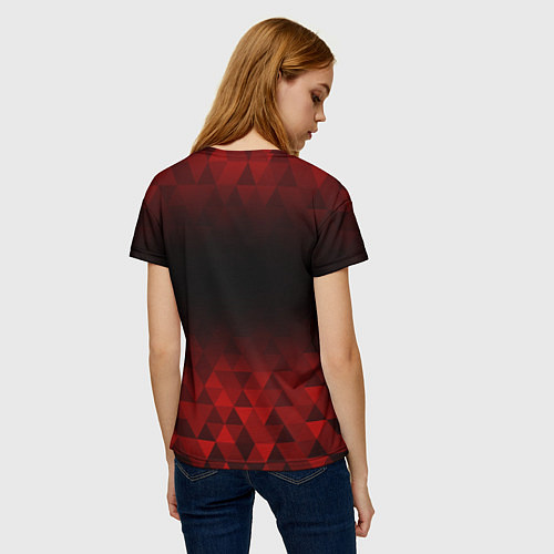 Женская футболка Bon Jovi red poly / 3D-принт – фото 4