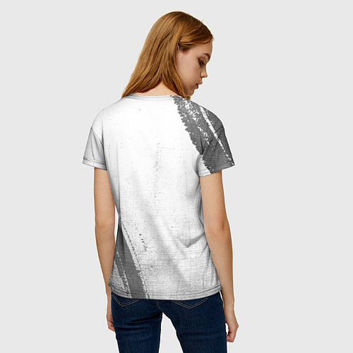 Женская футболка Porto - white gradient вертикально / 3D-принт – фото 4
