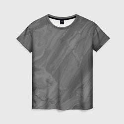 Женская футболка Серая текстура каменная мрамор