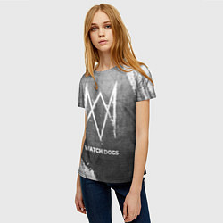 Футболка женская Watch Dogs - grey gradient, цвет: 3D-принт — фото 2