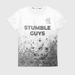 Женская футболка Stumble Guys - white gradient посередине