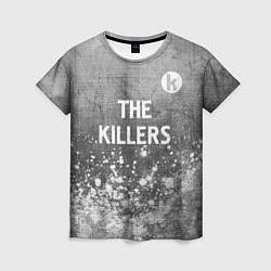 Футболка женская The Killers - grey gradient посередине, цвет: 3D-принт