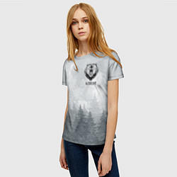 Футболка женская Лес мой храм - медведь русич, цвет: 3D-принт — фото 2
